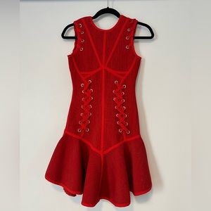 BLACK VELVET red dress